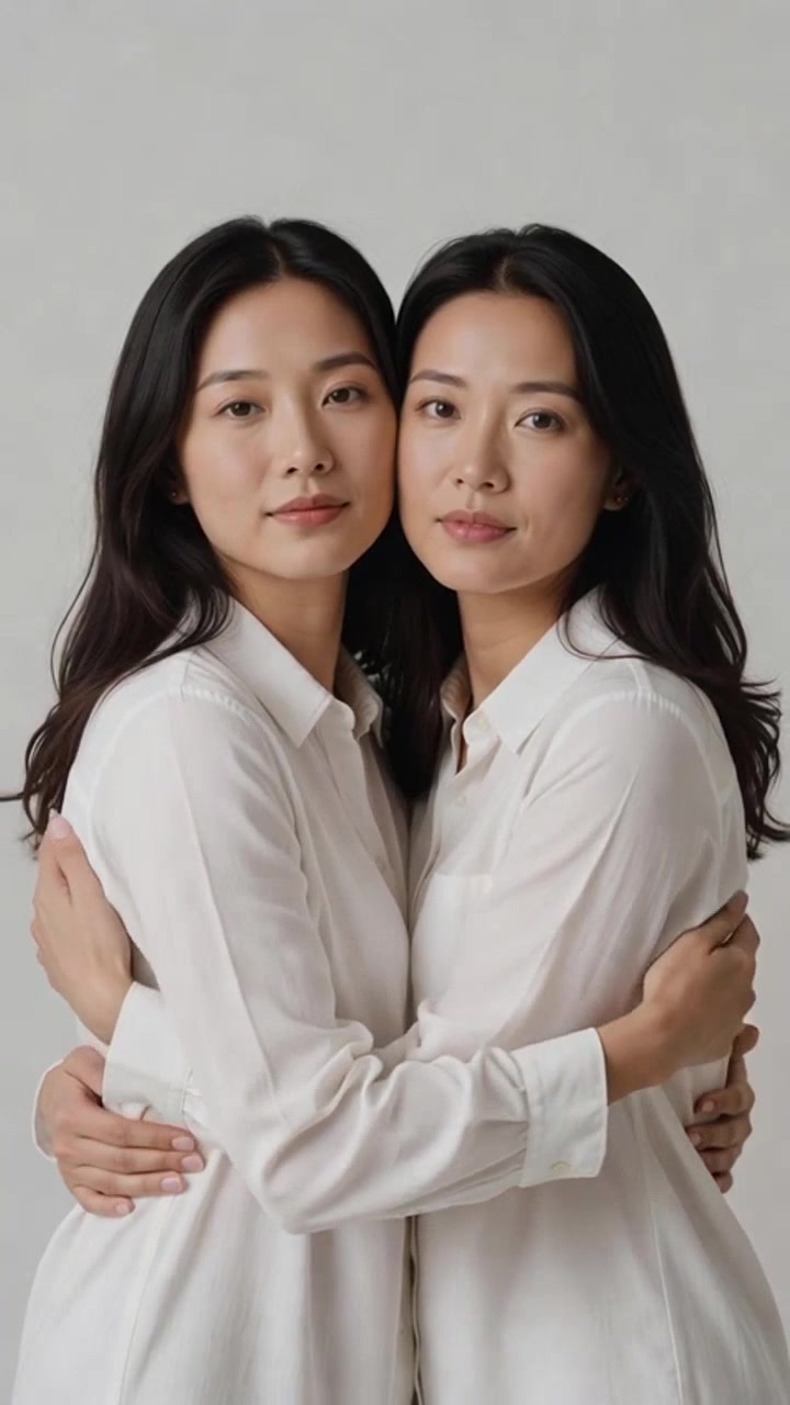 两个女的抱在一起疯狂爱爱，相互抚摸爱抚，发出娇喘